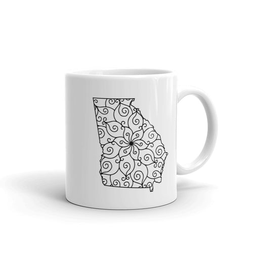 Georgia GA Mandala Mug