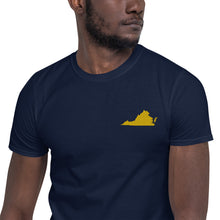Load image into Gallery viewer, Virginia Unisex T-Shirt - Gold Embroidery