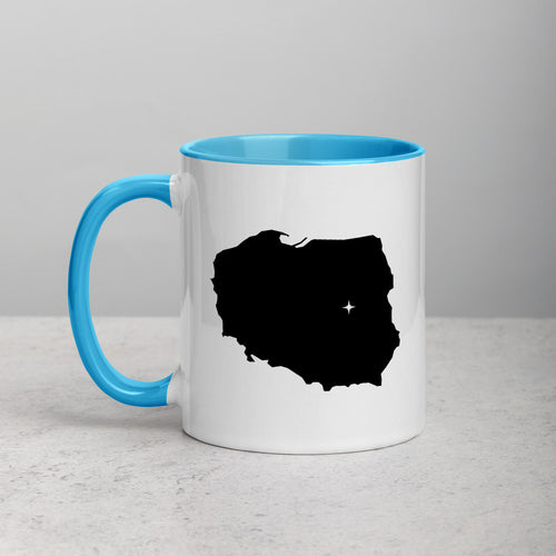 Poland Map Coffee Mug with Color Inside - 11 oz