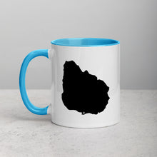 Load image into Gallery viewer, Uruguay Map Coffee Mug with Color Inside - 11 oz