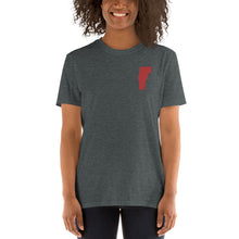 Load image into Gallery viewer, Vermont Unisex T-Shirt - Red Embroidery