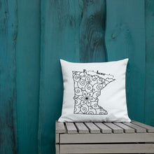Load image into Gallery viewer, Minnesota MN State Map Premium Pillow