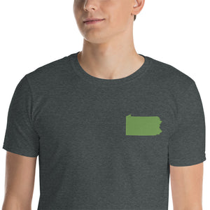 Pennsylvania Unisex T-Shirt - Green Embroidery