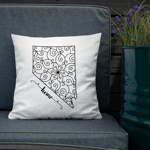 Nevada NV State Map Premium Pillow
