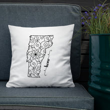 Load image into Gallery viewer, Vermont VT State Map Premium Pillow