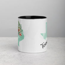 Load image into Gallery viewer, Texas TX Map Floral Mug - 11 oz