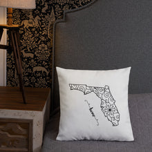 Load image into Gallery viewer, Florida FL State Map Premium Pillow
