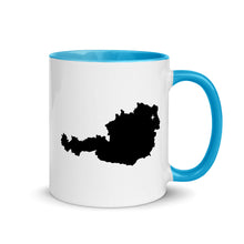 Load image into Gallery viewer, Austria Map Coffee Mug with Color Inside - 11 oz