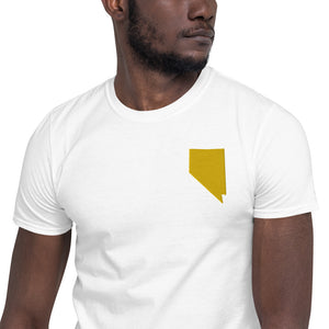 Nevada Unisex T-Shirt - Gold Embroidery