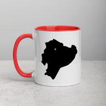 Load image into Gallery viewer, Ecuador Map Mug with Color Inside - 11 oz