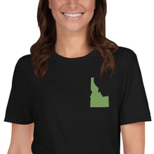 Load image into Gallery viewer, Idaho Unisex T-Shirt - Green Embroidery