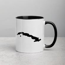 Load image into Gallery viewer, Cuba Map Coffee Mug with Color Inside - 11 oz