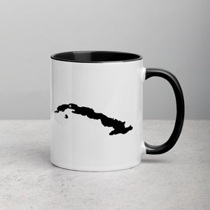 Cuba Map Coffee Mug with Color Inside - 11 oz