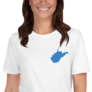 West Virginia Unisex T-Shirt - Blue Embroidery
