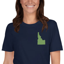 Load image into Gallery viewer, Idaho Unisex T-Shirt - Green Embroidery