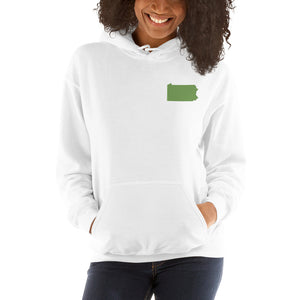 Pennsylvania Embroidered Unisex Hoodie - Green
