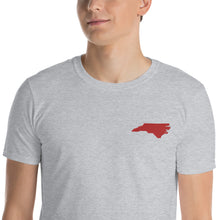 Load image into Gallery viewer, North Carolina Unisex T-Shirt - Red Embroidery