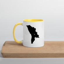 Load image into Gallery viewer, Moldova Map Coffee Mug with Color Inside - 11 oz