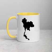 Load image into Gallery viewer, Thailand Map Coffee Mug with Color Inside - 11 oz