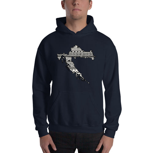 Croatia Map Unisex Hoodie Home Country Pride Gift