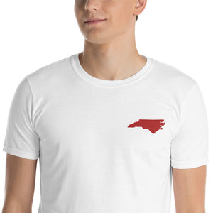 North Carolina Unisex T-Shirt - Red Embroidery
