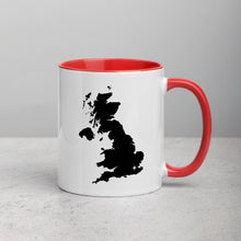 Load image into Gallery viewer, United Kingdom UK Map Mug with Color Inside - 11 oz