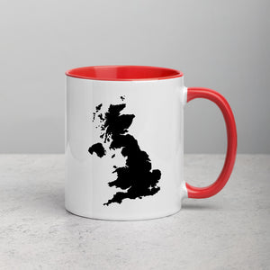 United Kingdom UK Map Mug with Color Inside - 11 oz
