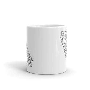 California CA Mandala Mug