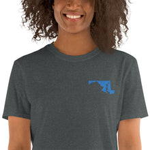 Load image into Gallery viewer, Maryland Unisex T-Shirt - Blue Embroidery