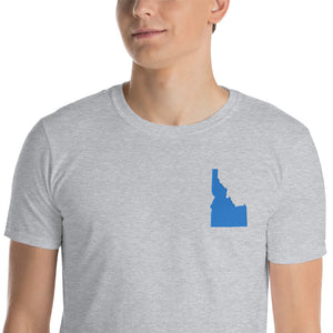 Idaho Unisex T-Shirt - Blue Embroidery