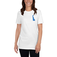 Load image into Gallery viewer, Delaware Unisex T-Shirt - Blue Embroidery