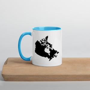 Canada Map Coffee Mug with Color Inside - 11 oz