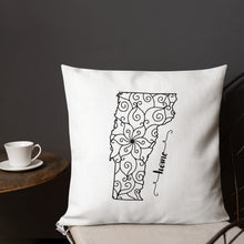 Load image into Gallery viewer, Vermont VT State Map Premium Pillow