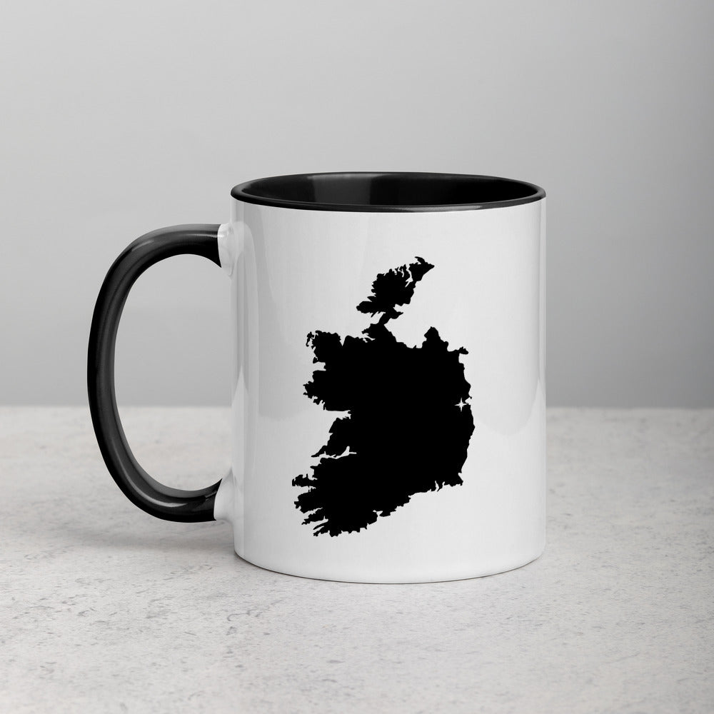 Ireland Map Mug with Color Inside - 11 oz