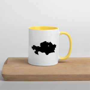 Kazakhstan Map Mug with Color Inside - 11 oz