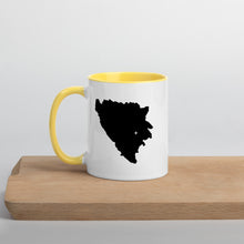 Load image into Gallery viewer, Bosnia and Herzegovina Map Coffee Mug with Color Inside - 11 oz