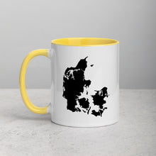 Load image into Gallery viewer, Denmark Map Coffee Mug with Color Inside - 11 oz