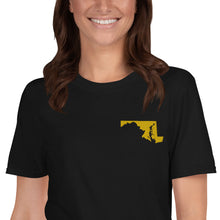 Load image into Gallery viewer, Maryland Unisex T-Shirt - Gold Embroidery