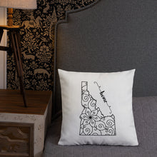 Load image into Gallery viewer, Idaho ID State Map Premium Pillow