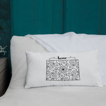 Load image into Gallery viewer, Wyoming WY State Map Premium Pillow