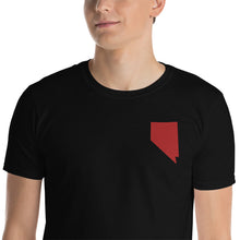 Load image into Gallery viewer, Nevada Unisex T-Shirt - Red Embroidery