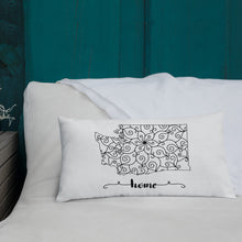 Load image into Gallery viewer, Washington WA State Map Premium Pillow