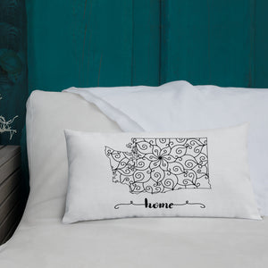 Washington WA State Map Premium Pillow