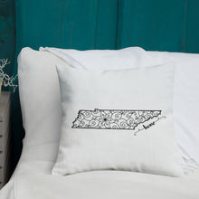 Load image into Gallery viewer, Tennessee TN State Map Premium Pillow