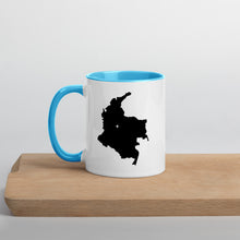 Load image into Gallery viewer, Colombia Map Coffee Mug with Color Inside - 11 oz