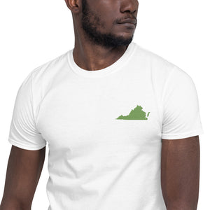 Virginia Unisex T-Shirt - Green Embroidery