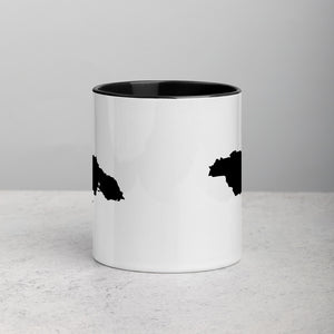 Jamaica Map Coffee Mug with Color Inside - 11 oz