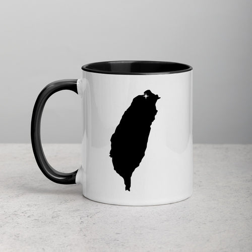 Taiwan Map Coffee Mug with Color Inside - 11 oz
