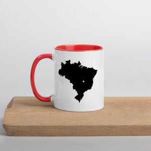 Brazil Map Coffee Mug with Color Inside - 11 oz