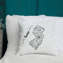 Load image into Gallery viewer, New Jersey NJ State Map Premium Pillow